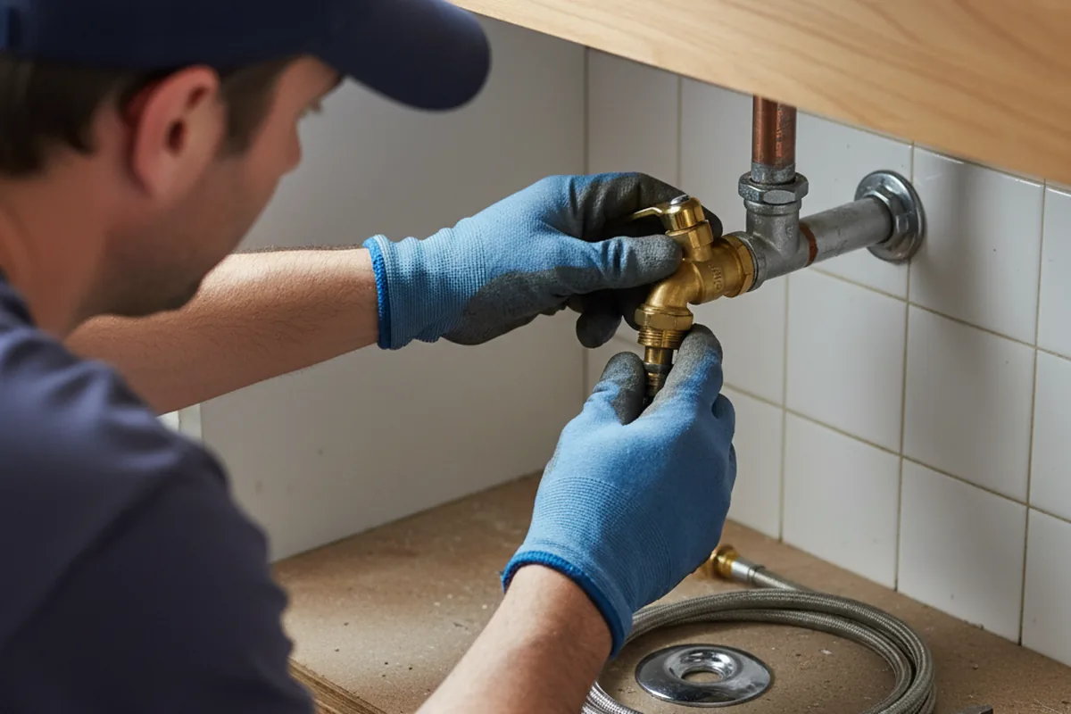 Shutoff valve and fitting work during Emergency Plumbing in Preston Hollow
